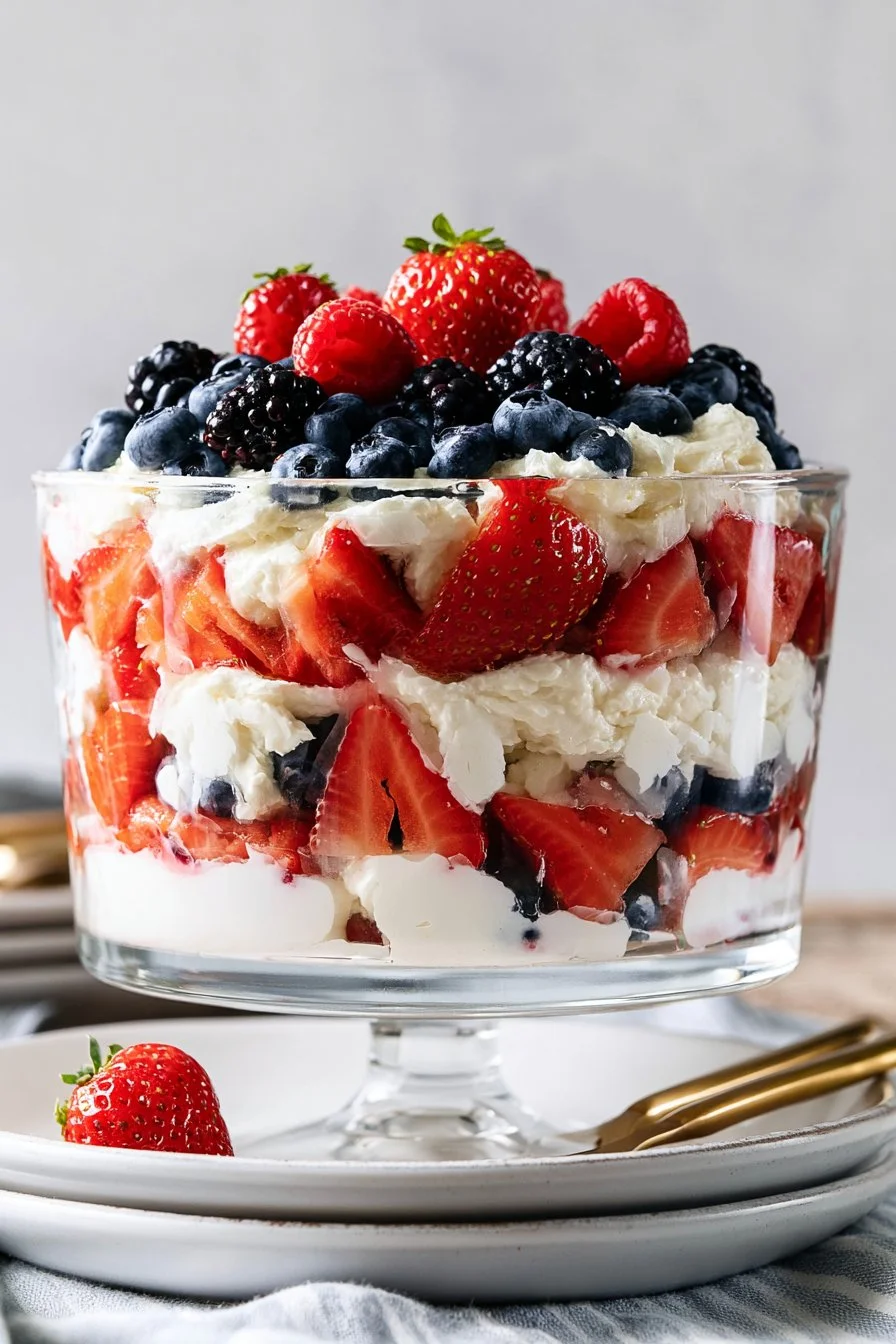 4th of July Berry Trifle