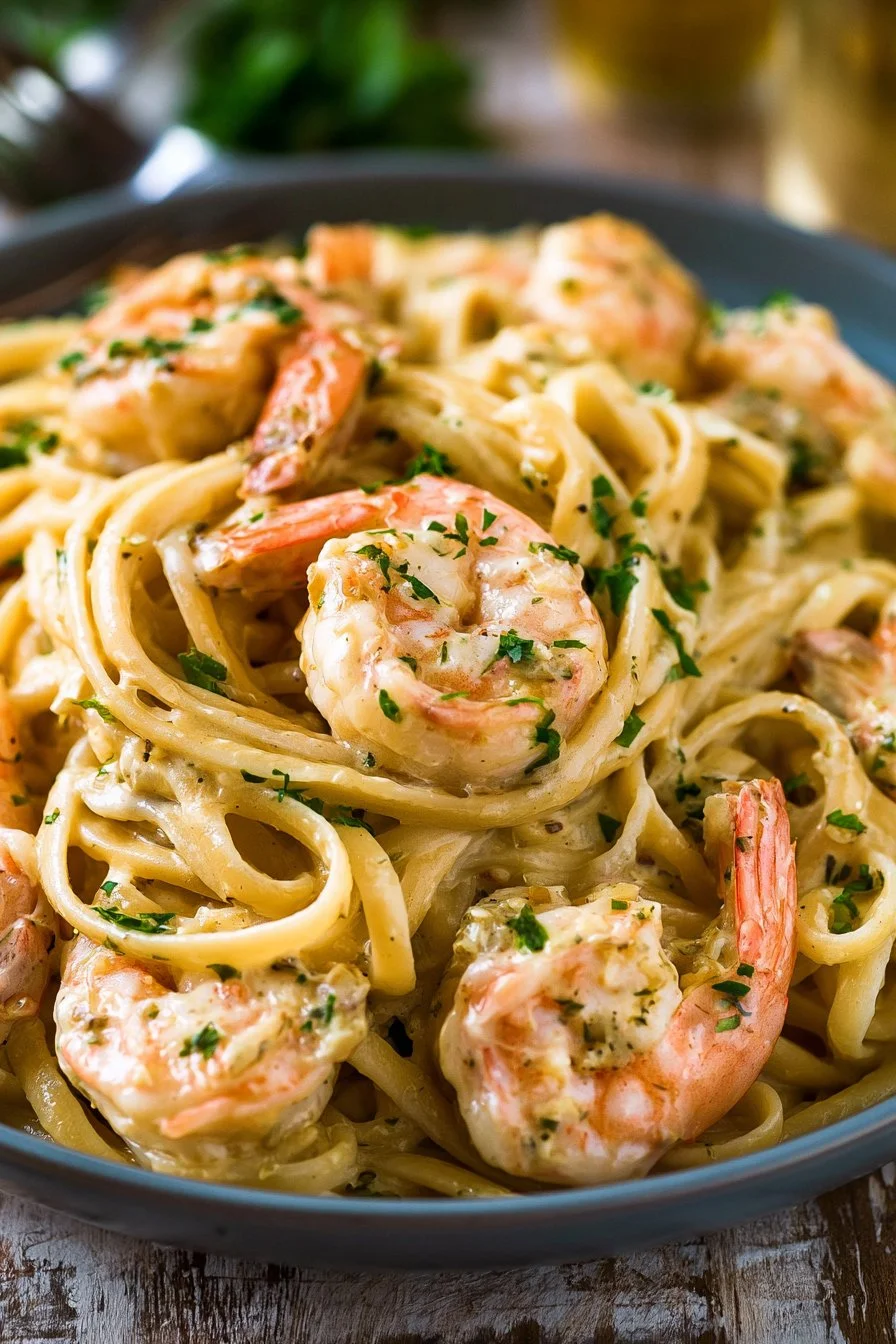 Creamy Garlic Shrimp Pasta