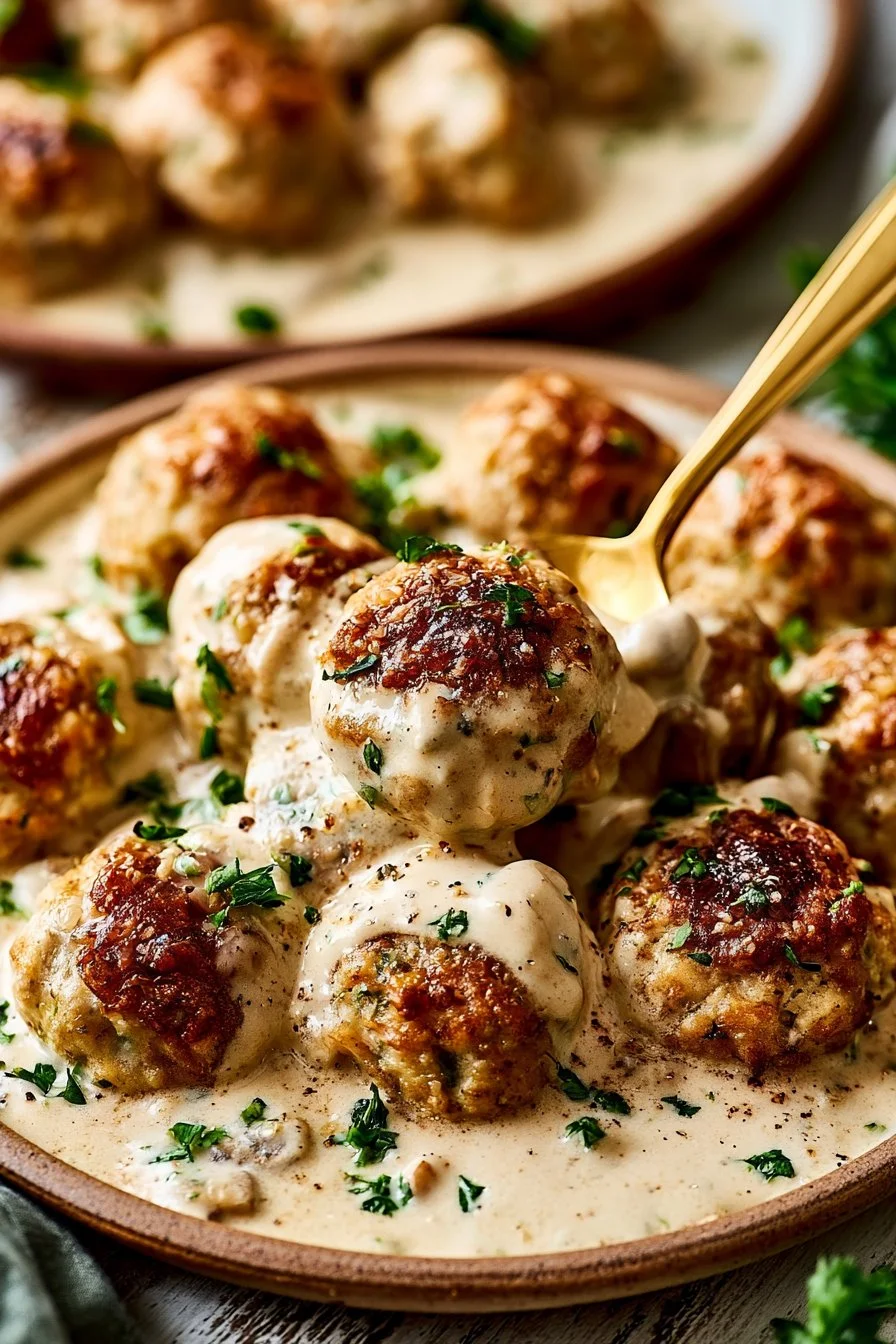 Easy & Creamy Marry Me Chicken Meatballs