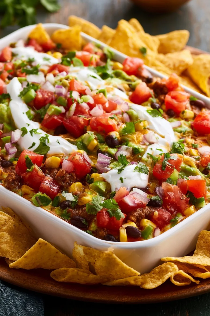 Easy Taco Dip with Greek Yogurt