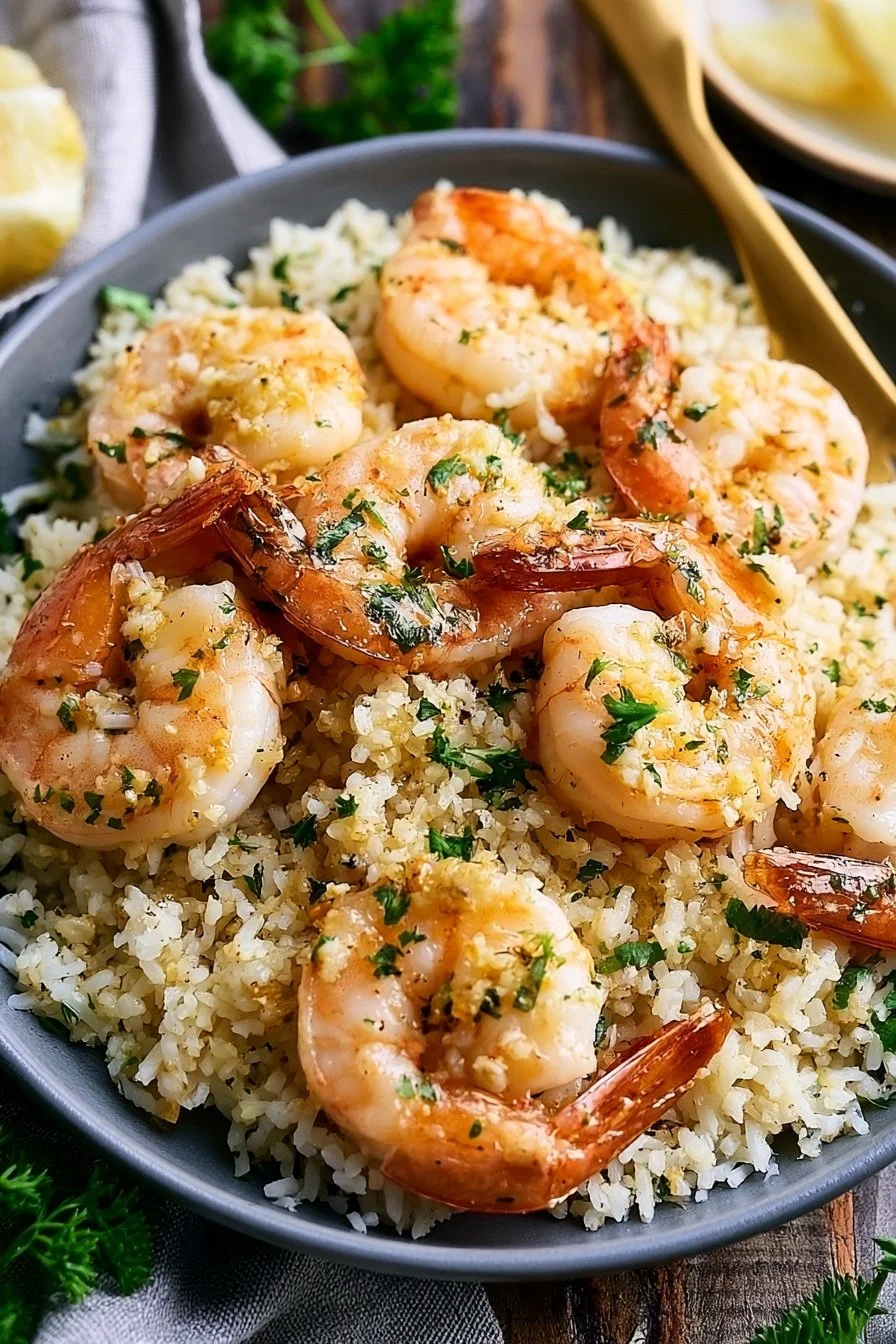 Garlic Butter Shrimp and Rice