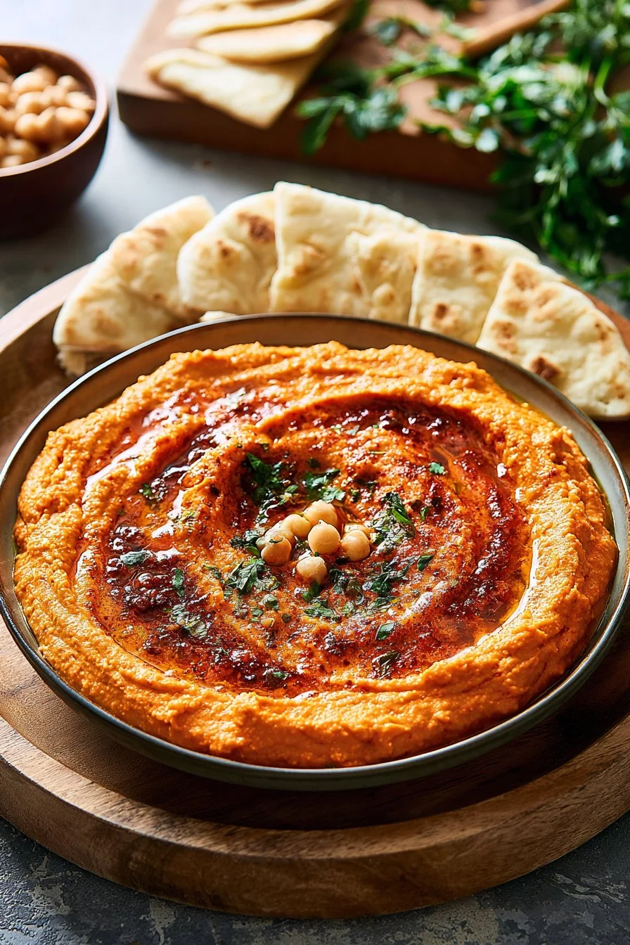 Roasted Red Pepper Hummus