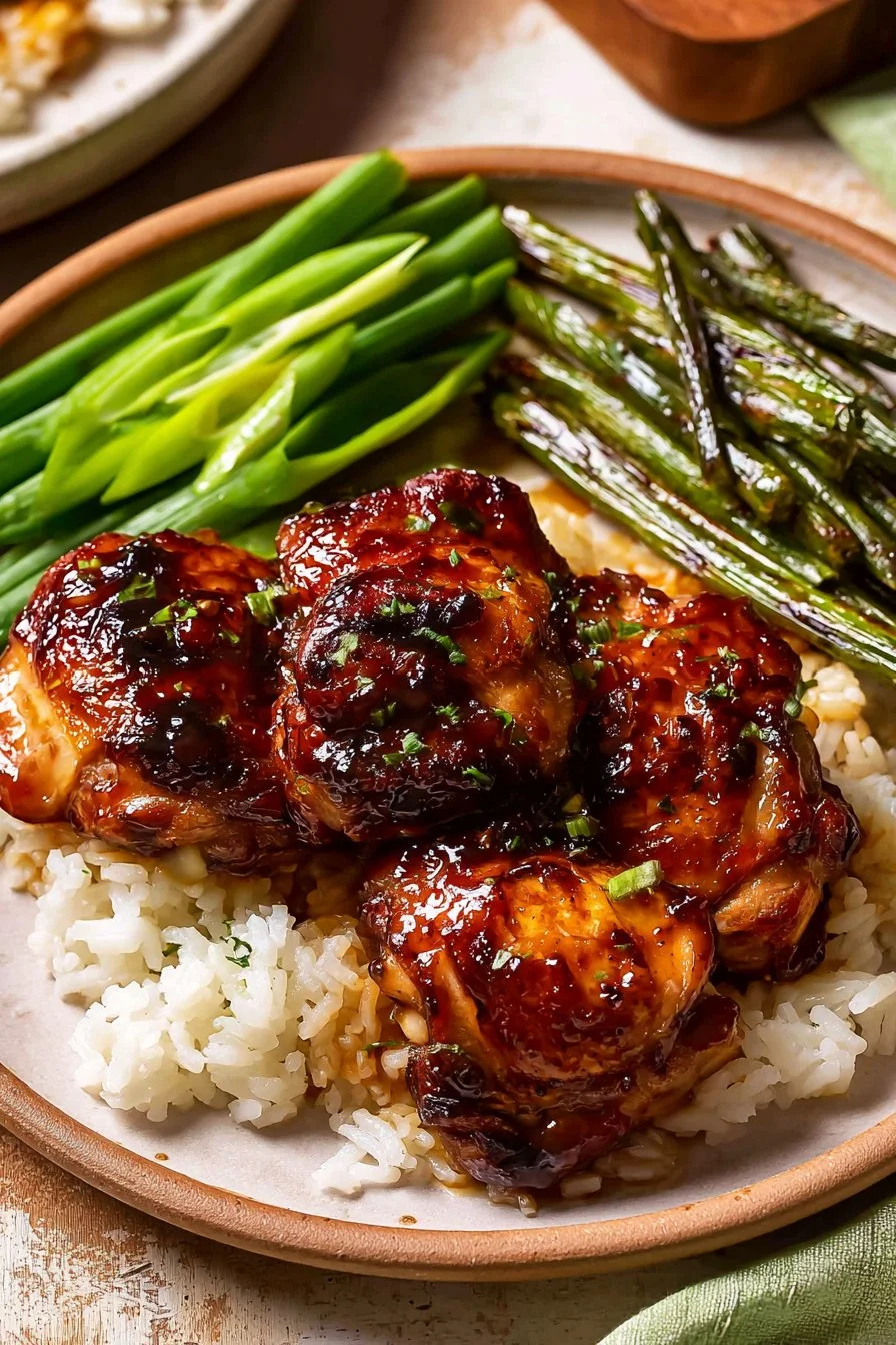 Sticky Honey Garlic Chicken Thighs (Easy Weeknight Recipe)