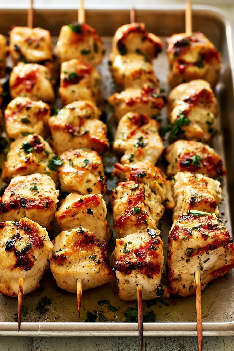 The Juiciest Grilled Chicken Kabobs