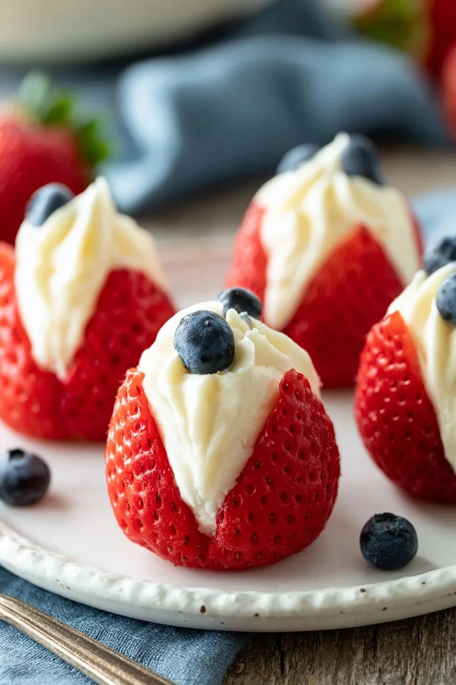 Cheesecake Stuffed Strawberries