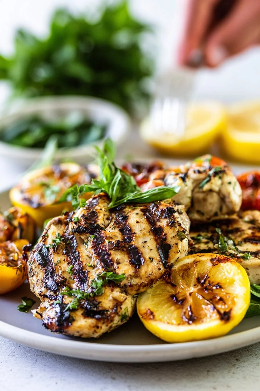 Grilled Lemon Chicken with Herbs