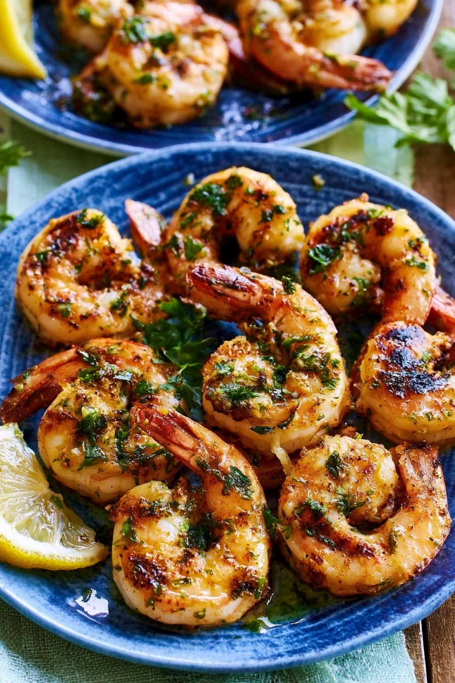 Garlic Butter Grilled Shrimp