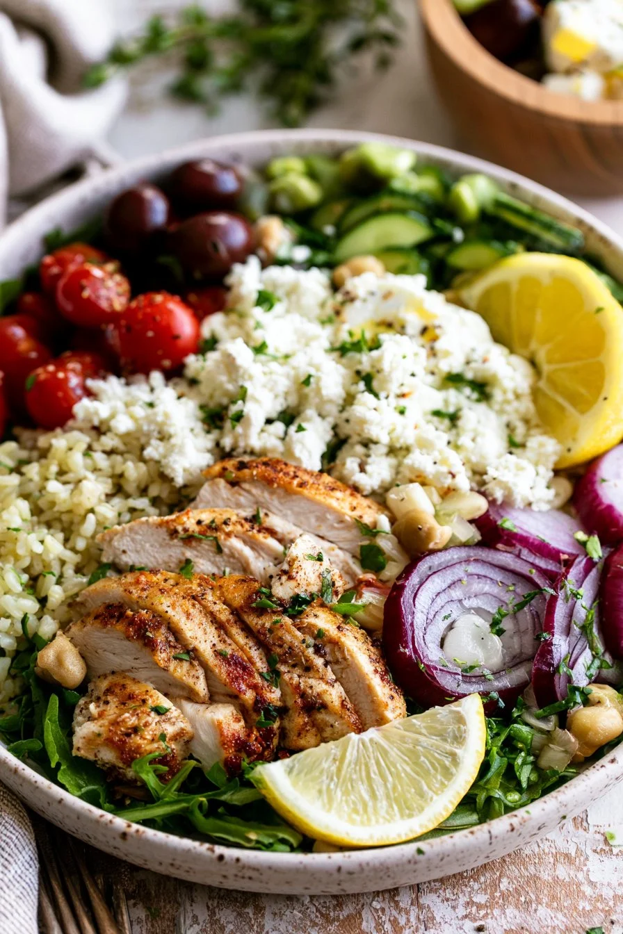 Greek Chicken Bowls