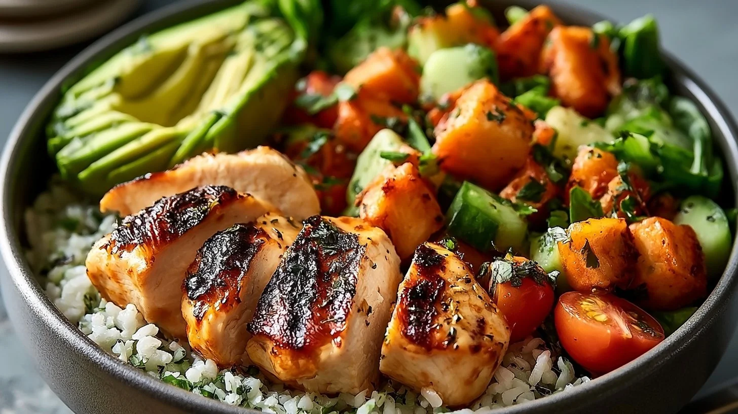 Healthy and easy grilled chicken salad recipes from the cookbook.
