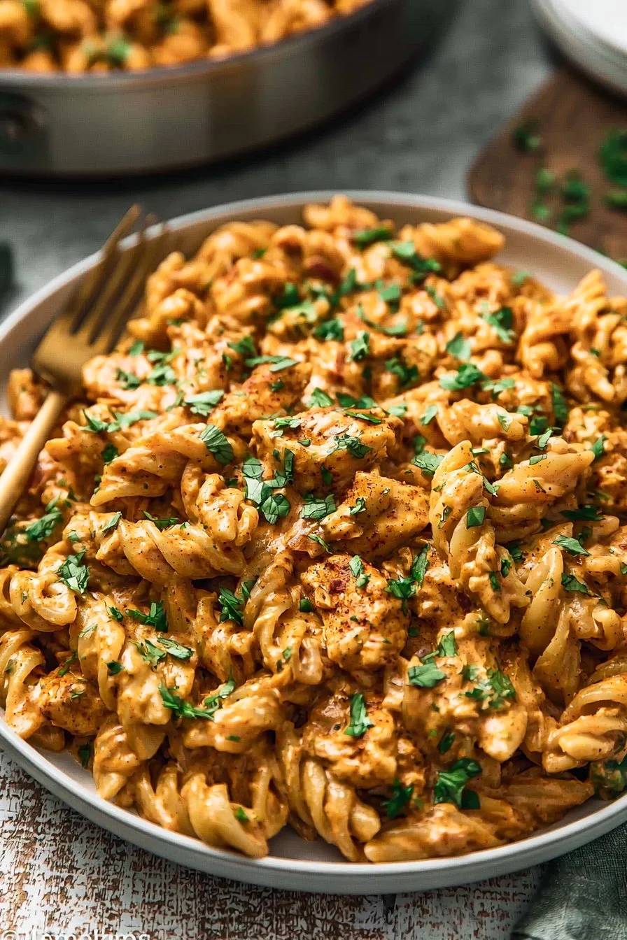 ONE POT CREAMY CAJUN CHICKEN PASTA