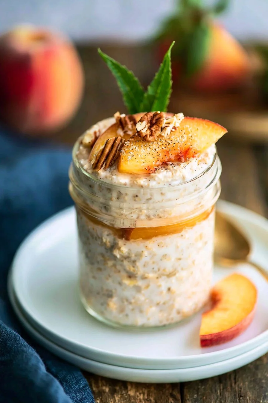 Peach Overnight Oats