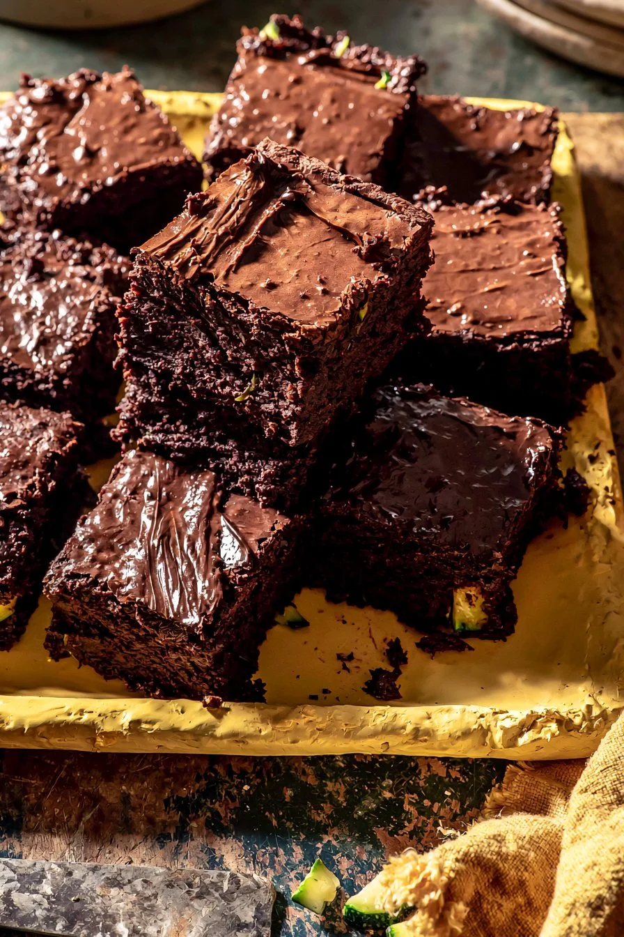 Thick and Fudgy Zucchini Brownies